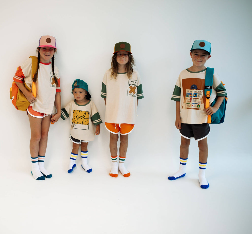 SCHOOL TRIBUNE | GREEN | OVERSIZED KIDS TEE: OVERSIZED / 10/11Y