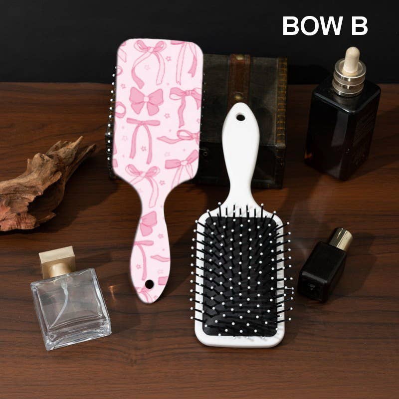 LARGE DETANGLE PADDLE HAIR BRUSH COMB | 40HC100: FLOWER E