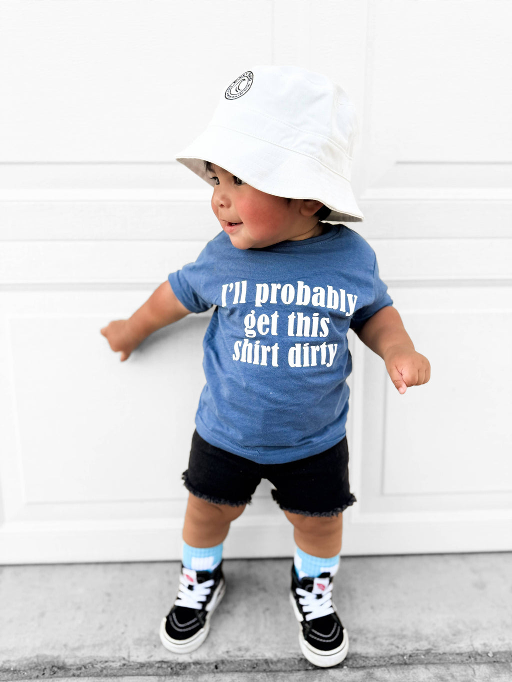 Shirt Dirty | Infant, Toddler, Youth Boys Shirt: Blue / 3T