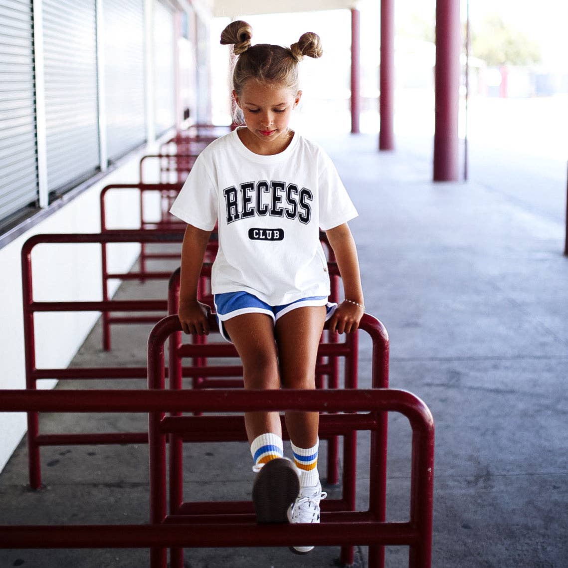 RECESS CLUB | OVERSIZED | Kids Tee: OVERSIZED / 8/9 / WHITE