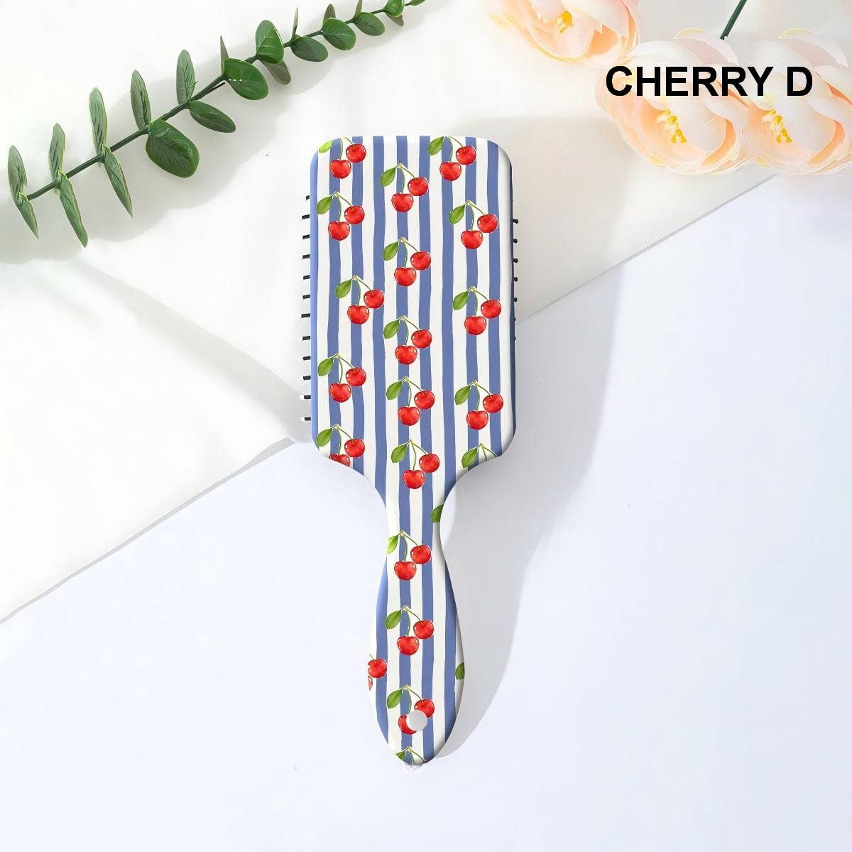LARGE DETANGLE PADDLE HAIR BRUSH COMB | 40HC100: FLOWER E