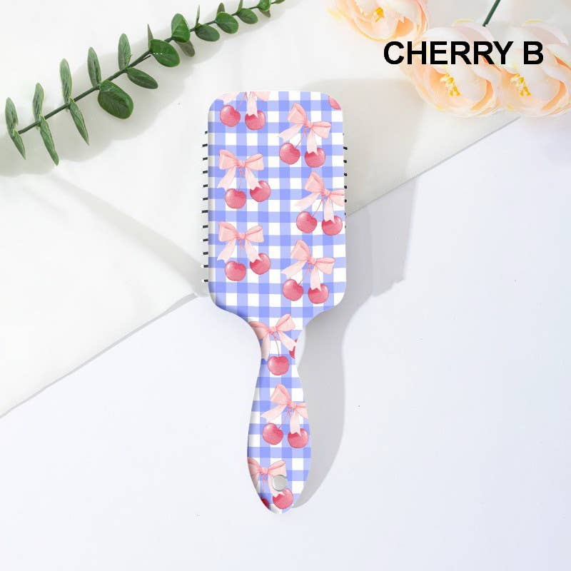 LARGE DETANGLE PADDLE HAIR BRUSH COMB | 40HC100: FLOWER E