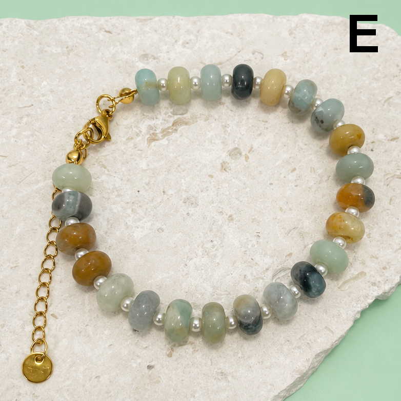 BOHO RESIN BEADED BRACELET | 40B5247: E
