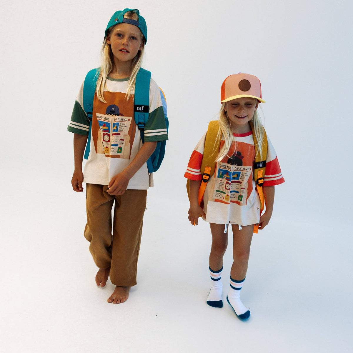SCHOOL TRIBUNE | CORAL | OVERSIZED KIDS TEE: OVERSIZED / 12/13Y