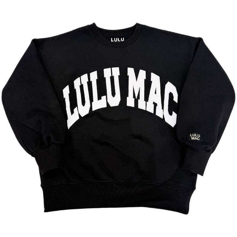 Lulu Mac Sweatshirt Black/White - Puff: Black/White / X-Large