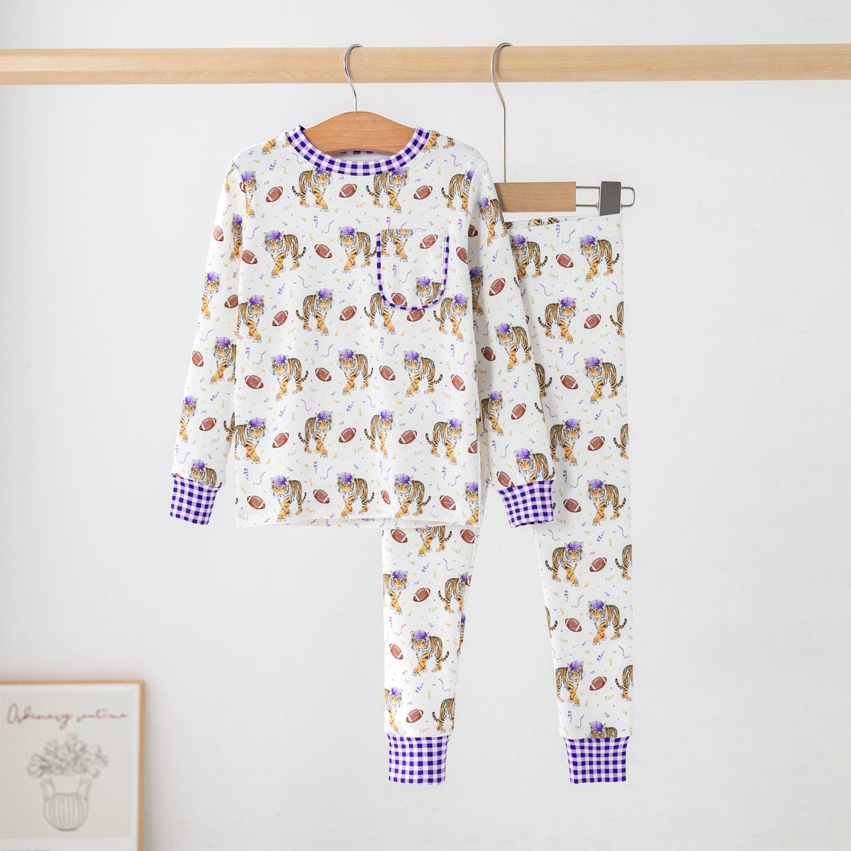 Kickoff in Louisiana Organic Cotton Kids Pajamas: 4T