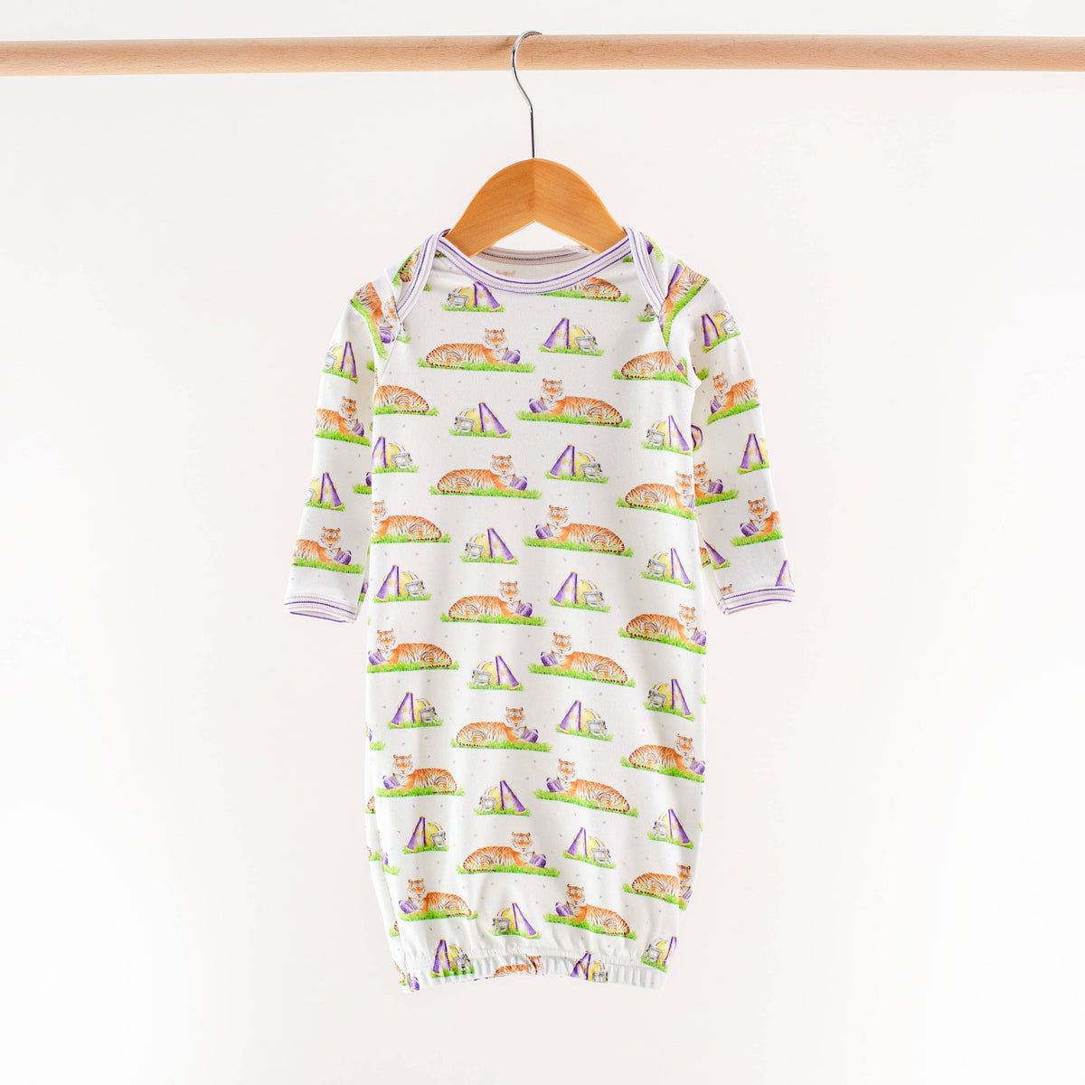Mascot Mania in Louisiana Organic Cotton Kids Pajamas: 12 Months
