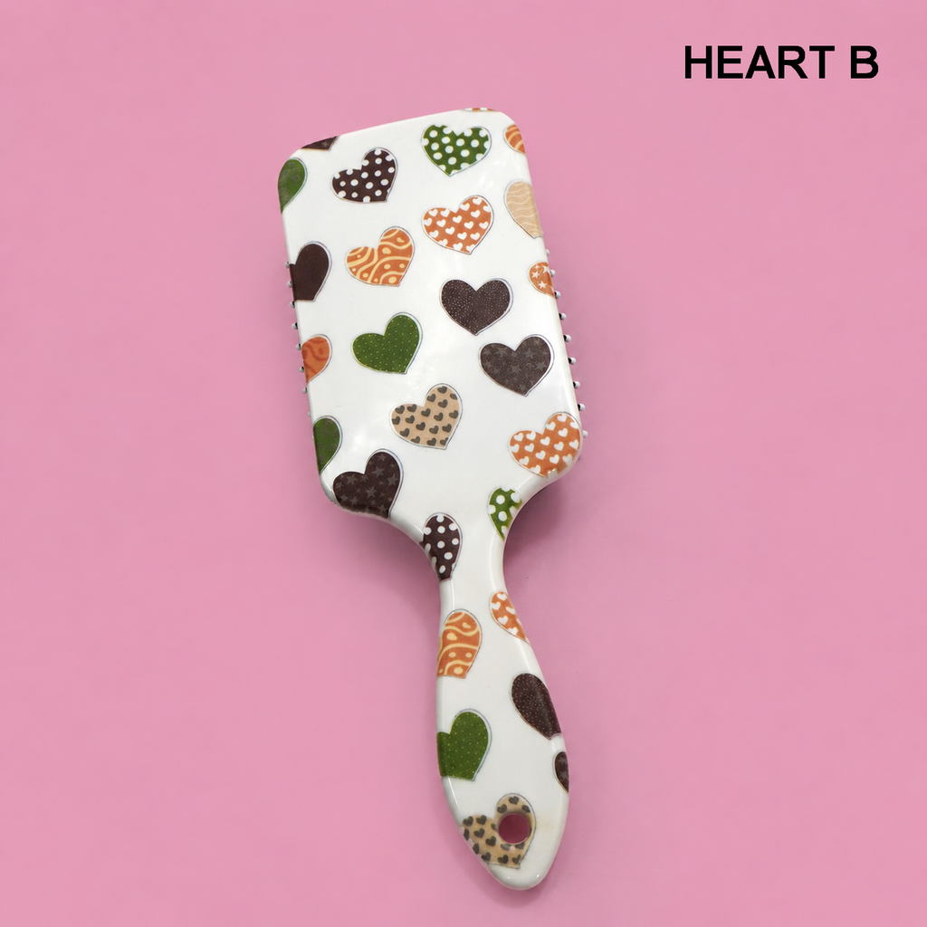 LARGE DETANGLE PADDLE HAIR BRUSH COMB | 40HC100: FLOWER E