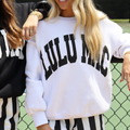 Lulu Mac Sweatshirt White/Black - Puff: White/Black / X-Large