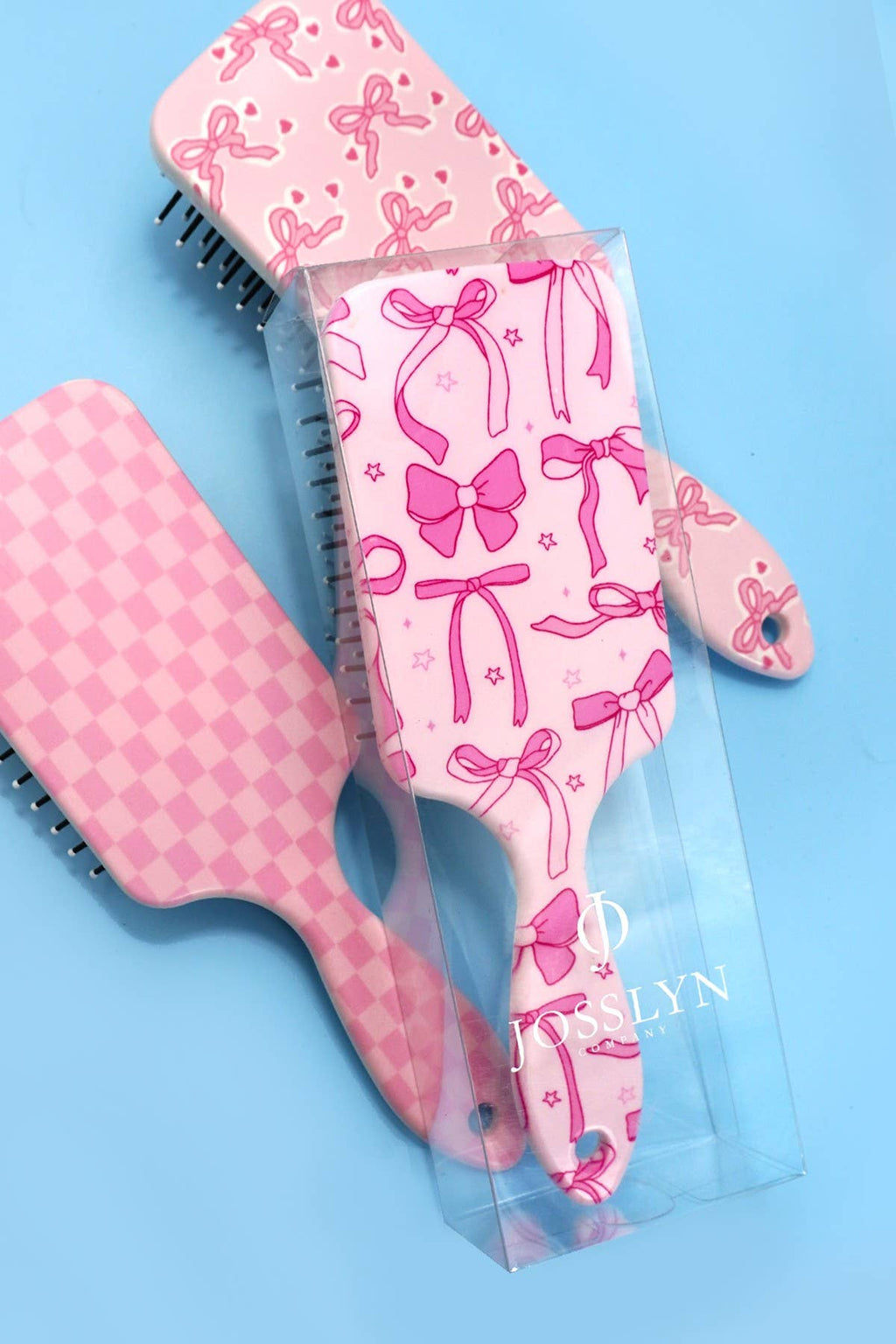 LARGE DETANGLE PADDLE HAIR BRUSH COMB | 40HC100: FLOWER E