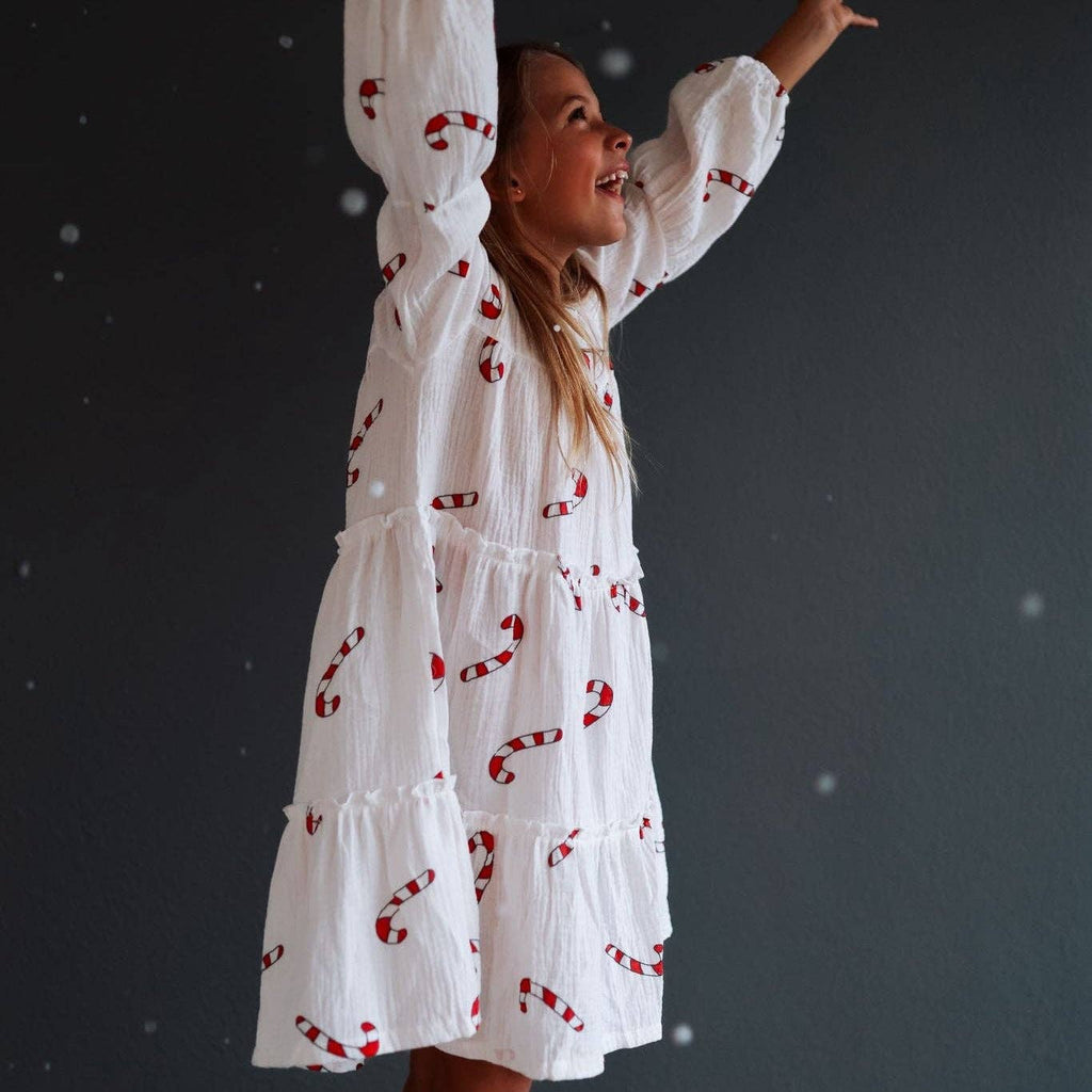 CLEMENTINE DRESS | CANDY CANE | GIRLS: CANDY CANE / 3Y