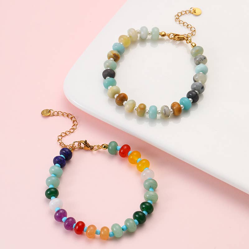 BOHO RESIN BEADED BRACELET | 40B5247: E