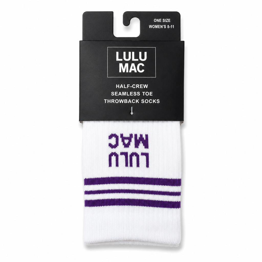 LM-SO-1001 Lulu Mac Socks Single Pair - PURPLE