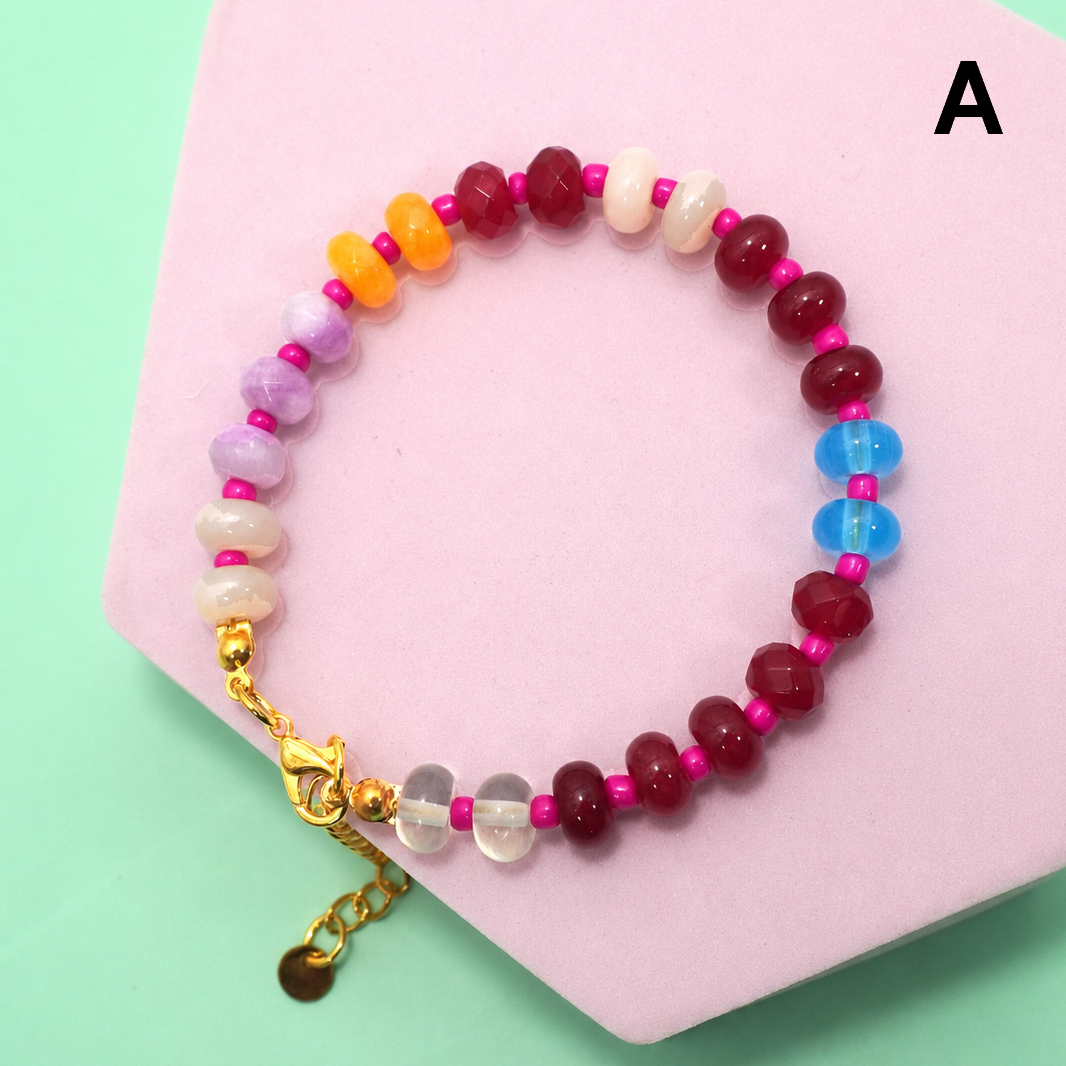 BOHO RESIN BEADED BRACELET | 40B5247: E