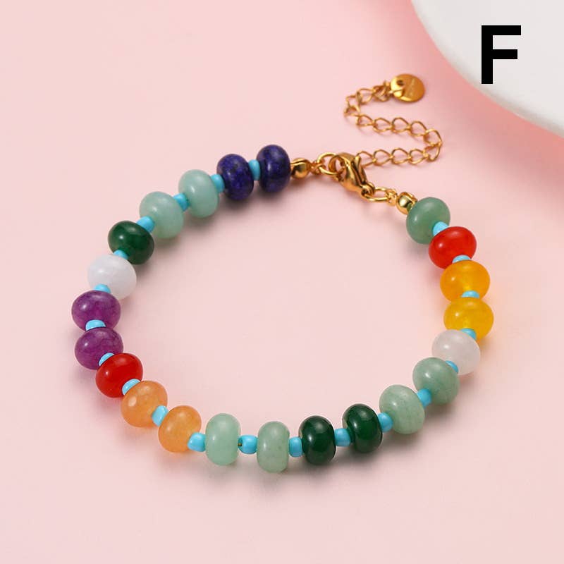 BOHO RESIN BEADED BRACELET | 40B5247: E