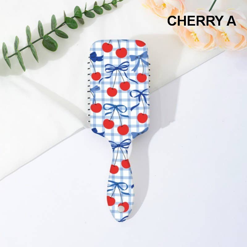 LARGE DETANGLE PADDLE HAIR BRUSH COMB | 40HC100: FLOWER E