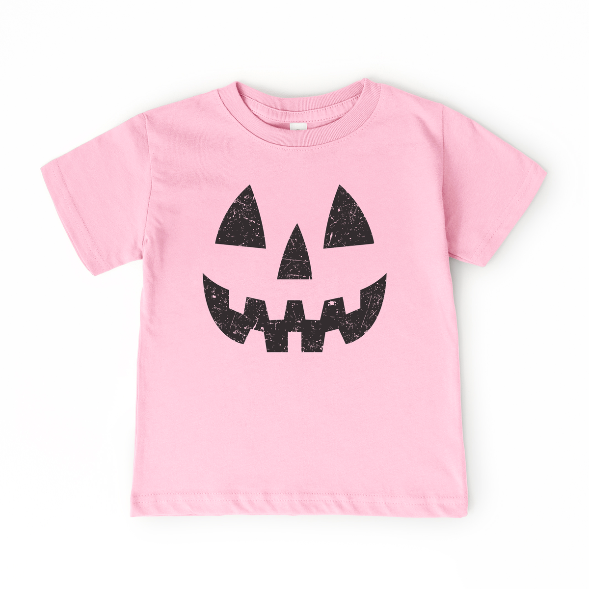 Pumpkin Smiley | Kids Fall + Halloween Tee: Orange / 4T