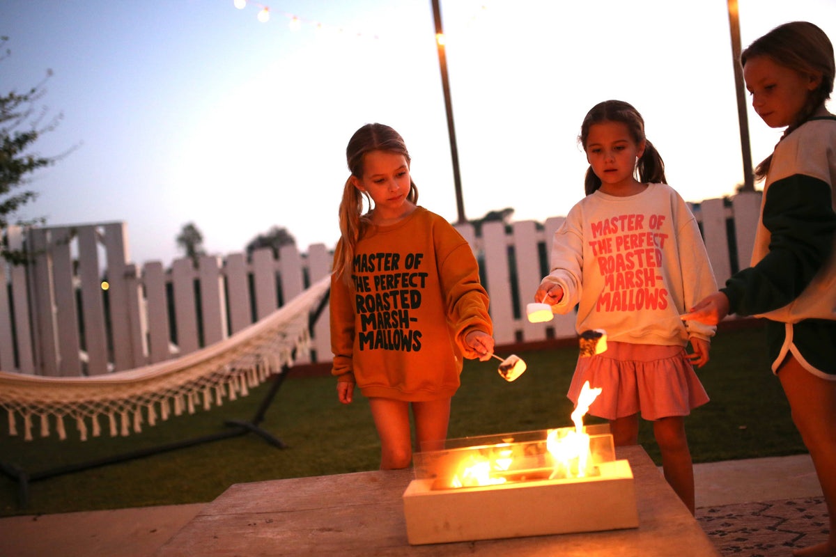 MARSHMALLOW MASTER | in toasted mustard | oversized drop shoulder | KIDS: MUSTARD / 12-14Y PULLOVER
